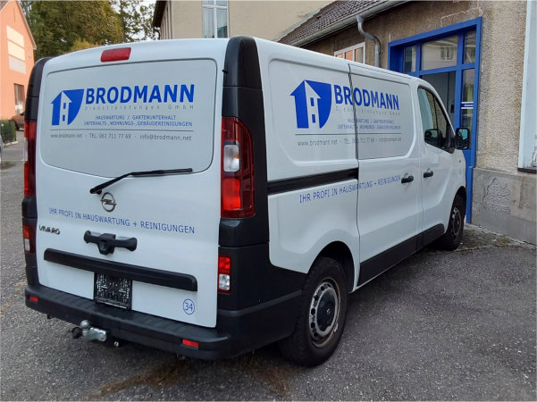 Autobeschriftung Firma Brodmann Reinigungen