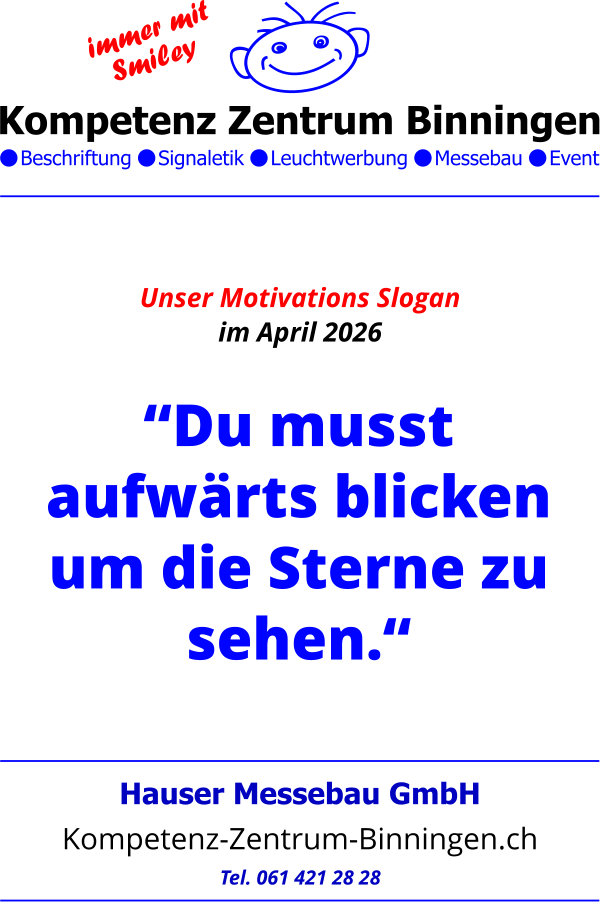 Motivations Slogan jeden Monat neu